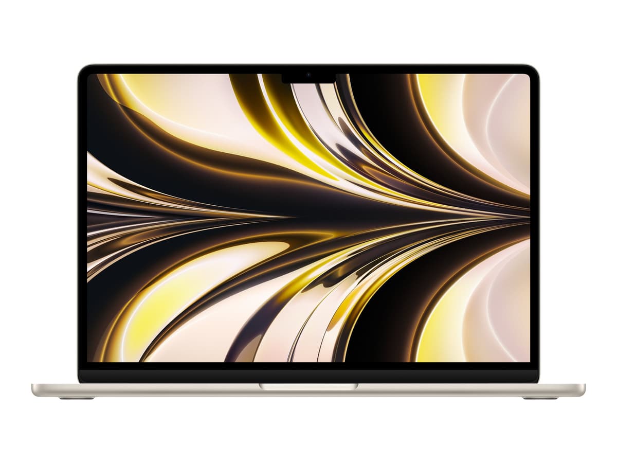 Apple MacBook Air 13 256 Go SSD 8 Go RAM Puce M2 CPU 8 cœurs GPU 8 cœurs Lumière Stellaire