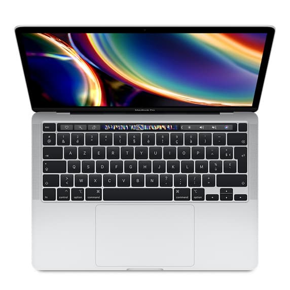 MacBook Pro Touch Bar 13" 2020 Core i7 1.7 Ghz 8 Go 256 Go SSD Argent