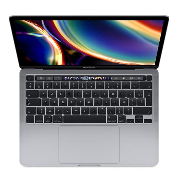 MacBook Pro Touch Bar 13" 2020 Core i7 1.7 Ghz 16 Go 512 Go SSD Gris Sidéral