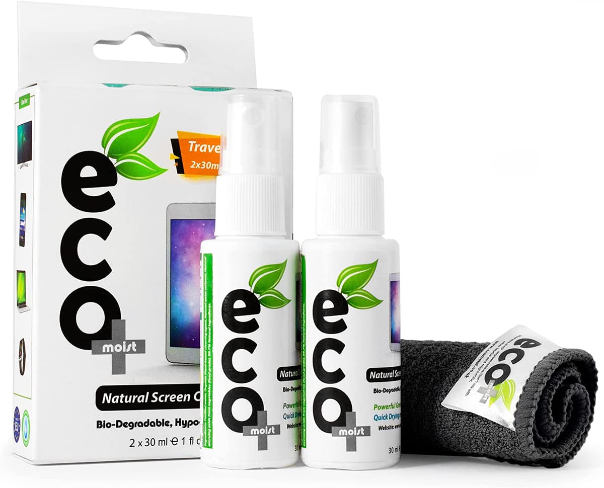 KIT De Nettoyage 2X30ml + Serviette en microfibres extra fines pour l'écran de l'ordinateur portable iPhone iPad Samsung Galaxy